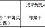 环化学院第十九批校级教学成果奖（研究生层次）暨省级教学成果奖拟推荐公示